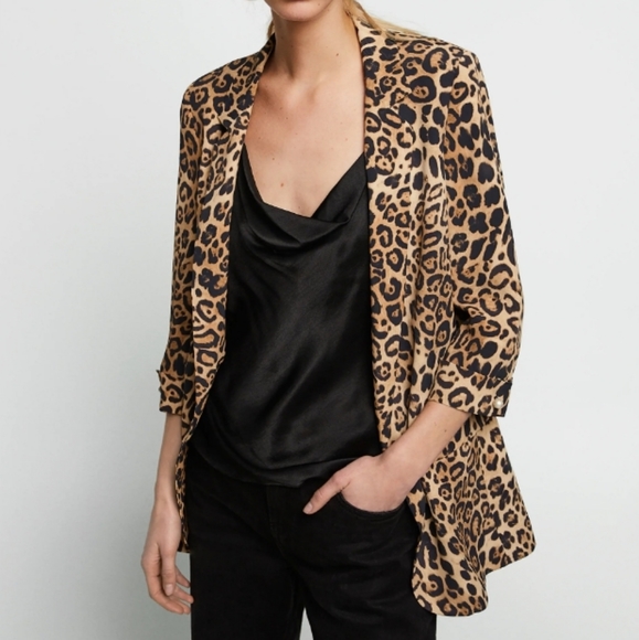 Zara Jackets & Blazers - Zara leopard print blazer